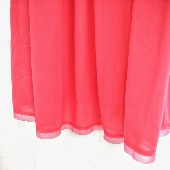 Gossard Artemis‎ Coral Chemise Slip Gown Waist Tie Floral Midi Vintage 60s S - Picture 4 of 10